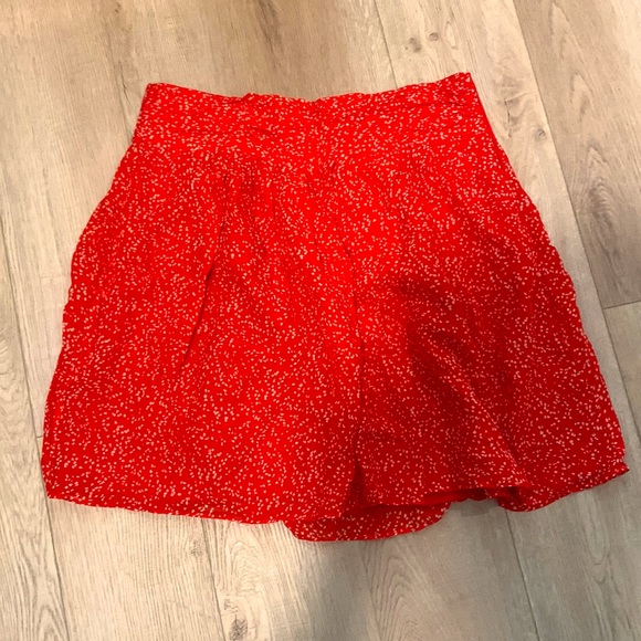 Club Monaco - red summer skirt Size 8 - Picture 1 of 5